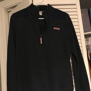 Navy blue vineyard vines sheep shirt